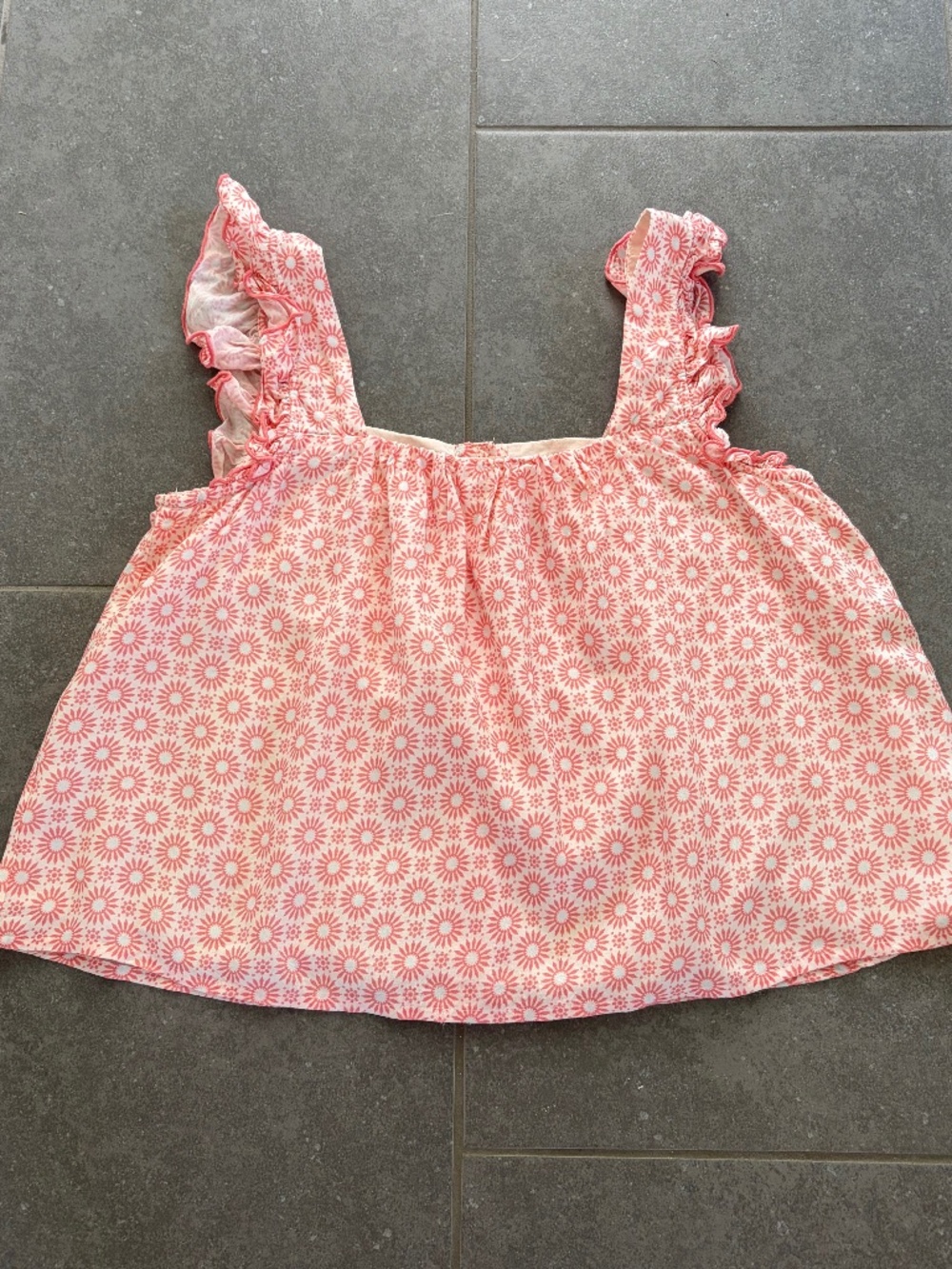 Girls Button Front Ruffle Blouse - Picture 2 of 3